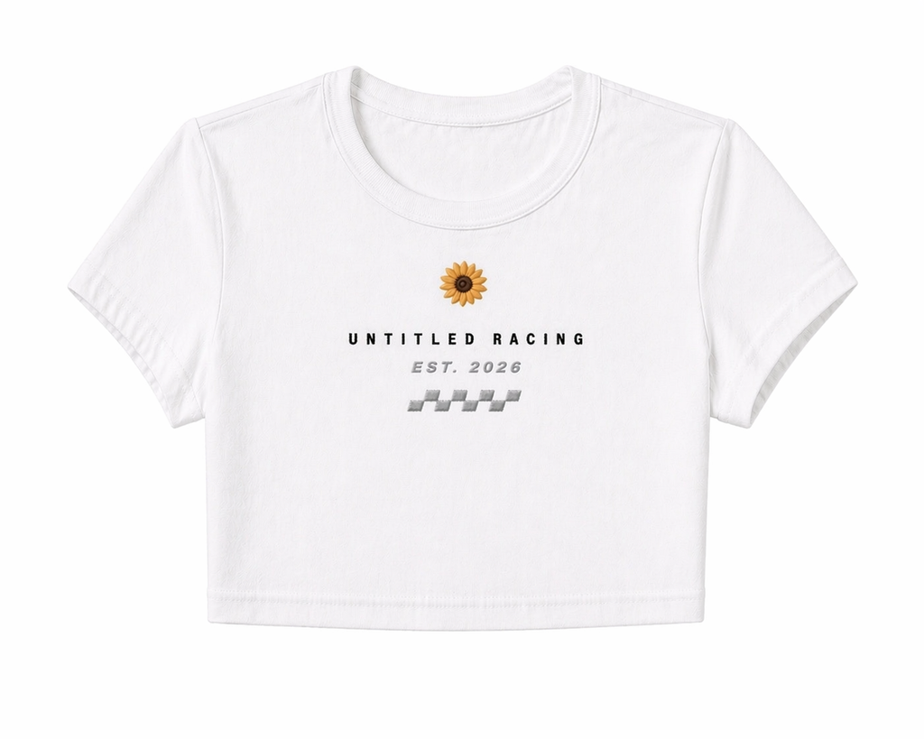 UNTITLED Racing crop tops womans